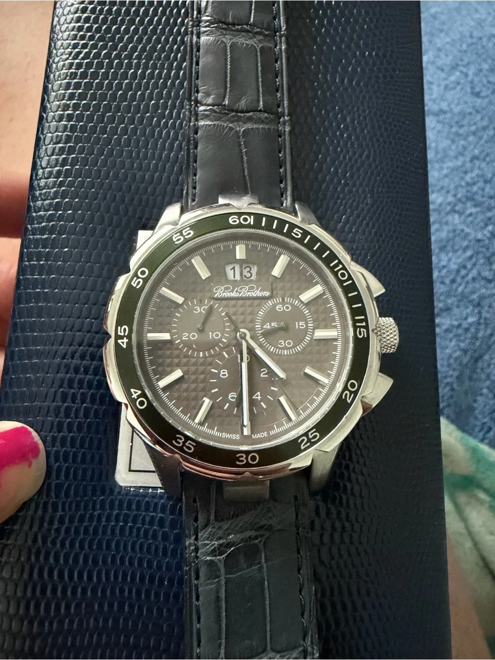 Brooks Brothers Alligator Skin Watch